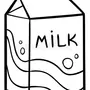 Коробка молока рисунок