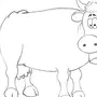 Корова рисунок