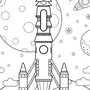 Космический Корабль Рисунок Для Детей