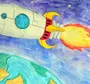 Космический корабль рисунок для детей