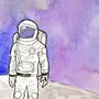 Космонавт рисунок карандашом