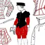 Рисунок костюм западной европы