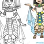 Одежда древнего египта 5 класс изо рисунки