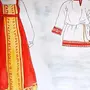 Исторический костюм рисунок легкий