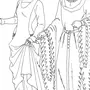 Средневековый Костюм Рисунок