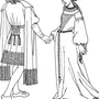 Средневековый костюм рисунок