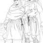 Средневековый костюм рисунок 4 класс