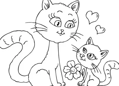 Котенок рисунок для детей