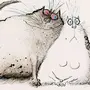 Рисунки прикольных котов