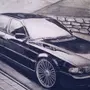 Рисунок машины бмв