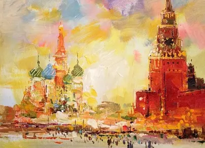 Московский кремль рисунок