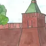 Нижегородский кремль рисунок