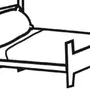 Как нарисовать кровать легко