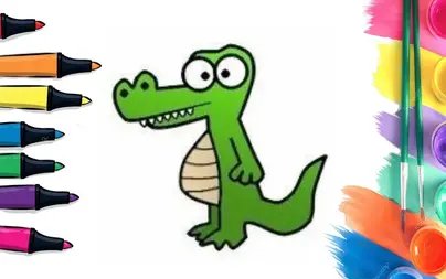 Как нарисовать крокодила гену поэтапно