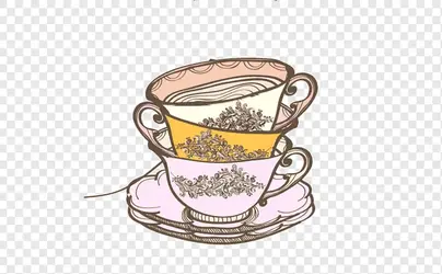 Чашка чая рисунок
