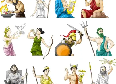 Боги древней греции рисунки