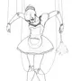 Кукла марионетка рисунок