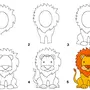 Рисунок льва 1 класс