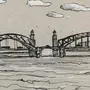 Большеохтинский Мост Рисунок