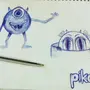 Легкие рисунки для срисовки синей ручкой