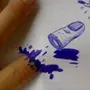Легкие рисунки для срисовки синей ручкой