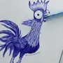 Легкие Рисунки Для Срисовки Синей Ручкой