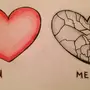 Легкие рисунки сердечки