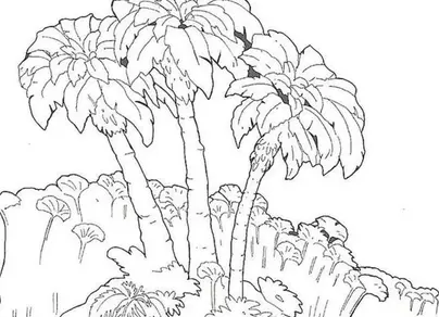 Растения в ботаническом саду рисунки 1 класс