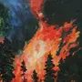 Рисунок Пожар В Лесу