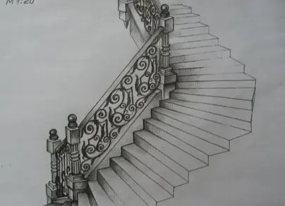 Лестница рисунок