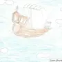 Рисунок летучий корабль