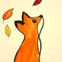 Рисунок лисы карандашом для срисовки