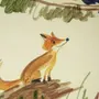 Рисунок ворона и лисица