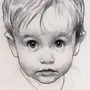 Лицо мальчика рисунок