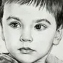 Лицо мальчика рисунок
