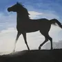 Лошадь Рисунок Гуашью