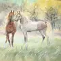 Лошадь рисунок гуашью
