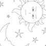 Луна рисунок для детей