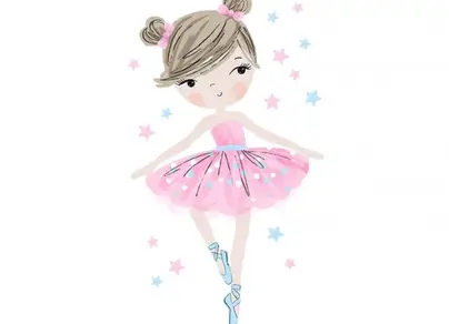 Девочка балерина рисунок