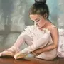 Девочка балерина рисунок