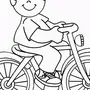 Мальчик на велосипеде рисунок