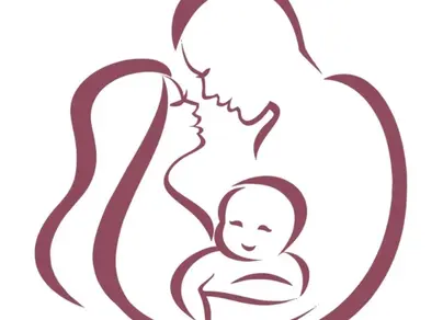 Рисунок мама с ребенком на руках