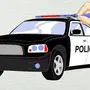 Полицейская машина рисунок