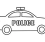 Полицейская машина рисунок