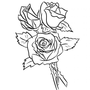 Букет роз нарисовать легко