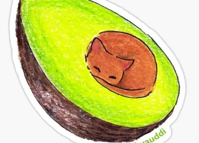 Милые рисунки авокадо