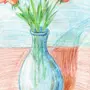 Букет цветов рисунок 1 класс