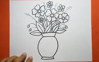 Букет цветов рисунок 1 класс