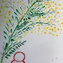 Как нарисовать цветок мимоза