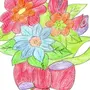 Букет Цветов Рисунок Для Детей
